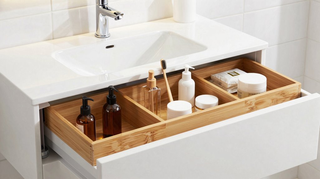 adjustable drawer organizer system