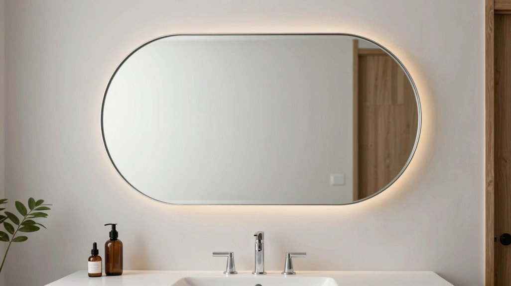 20 Stunning Bathroom Mirror Ideas to Elevate Your Space 5 balanced capsule mirrors with integrated led illumination