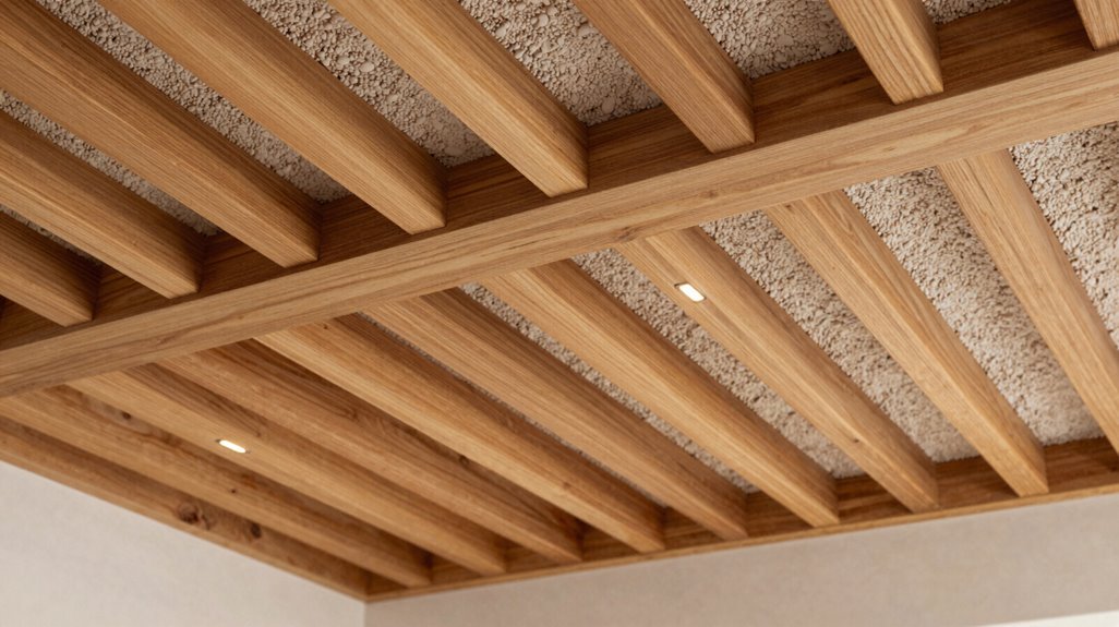 base layer wood slats even gaps