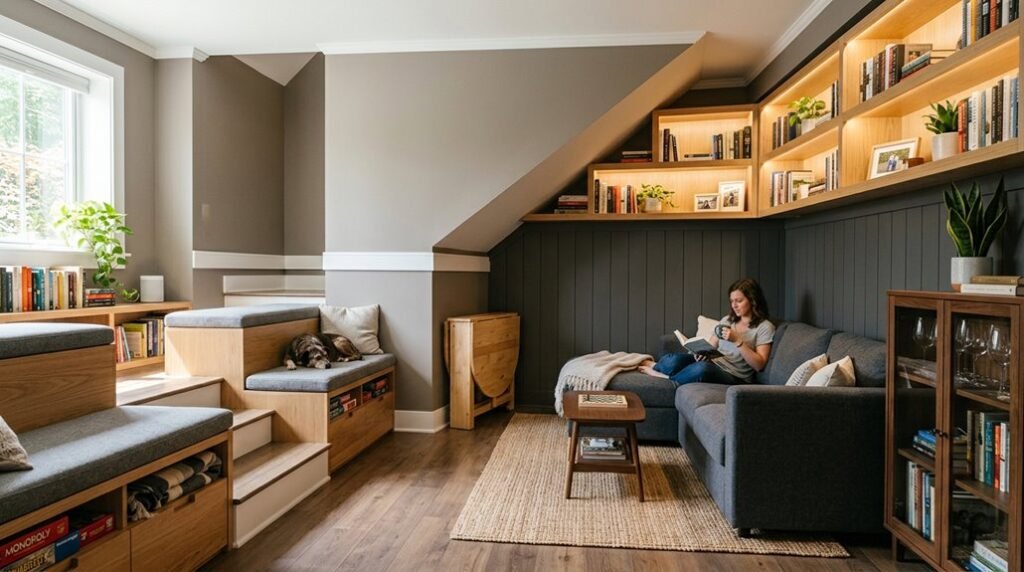 basement family room space maximizers