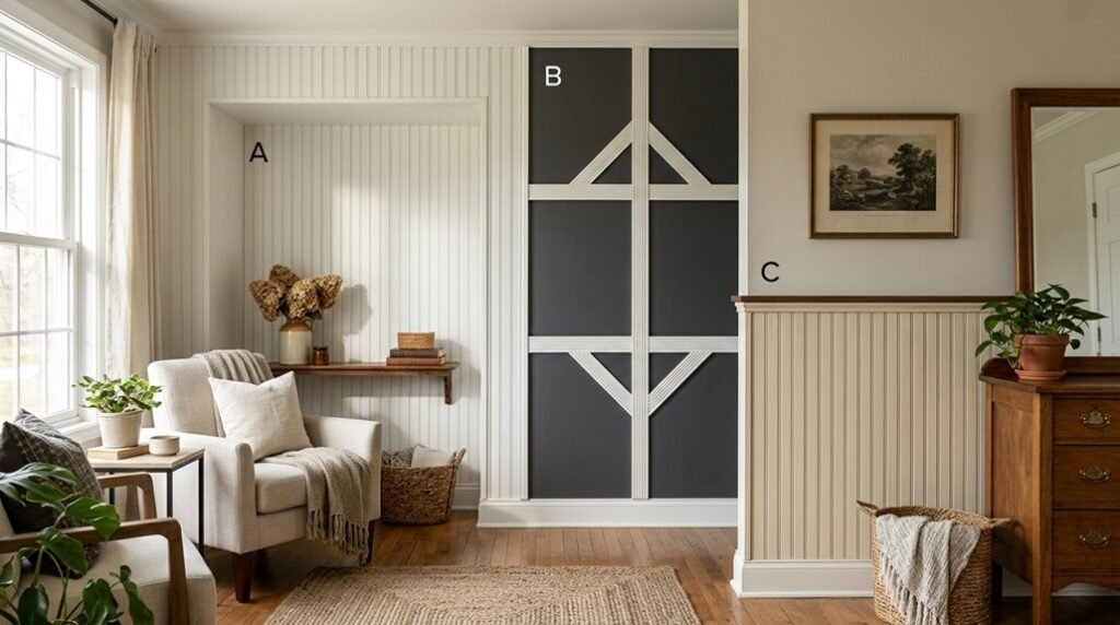 beadboard walls transform rooms