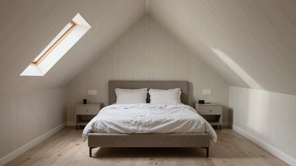 10 Expert Tips for Sloped Ceiling Bedroom Mastery 2 bed under highest ceiling low profile
