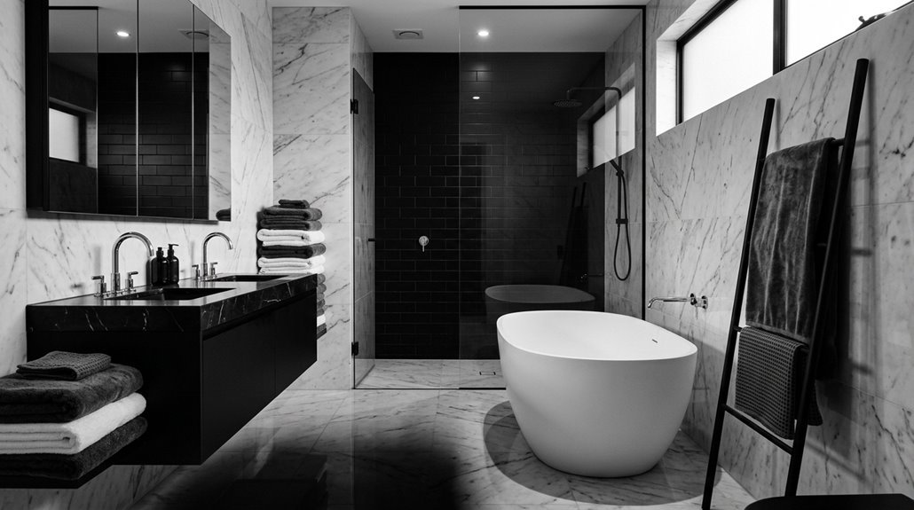 black and white bathroom design ideas