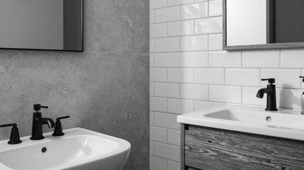 black and white farmhouse contrast