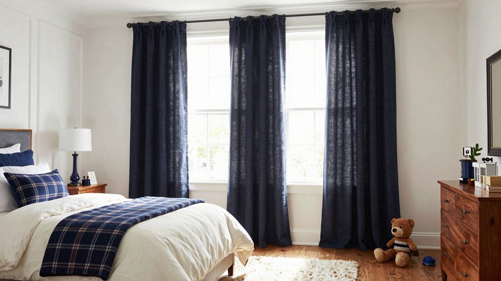 blackout linen curtains with precise light control