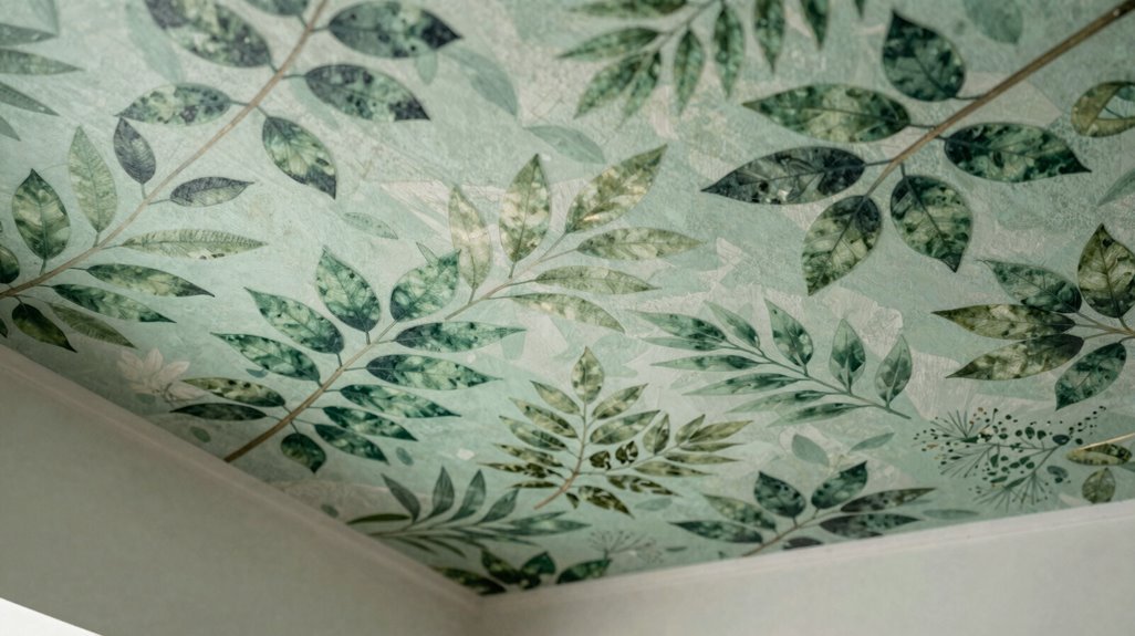 botanical ceiling wallpaper canopy continuity
