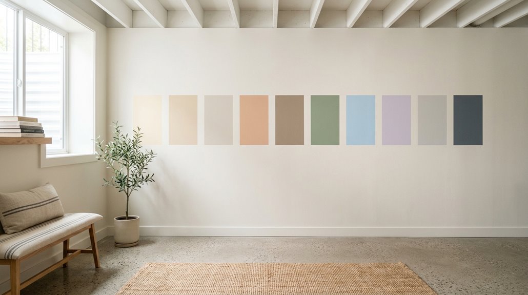 brightening basement with paints