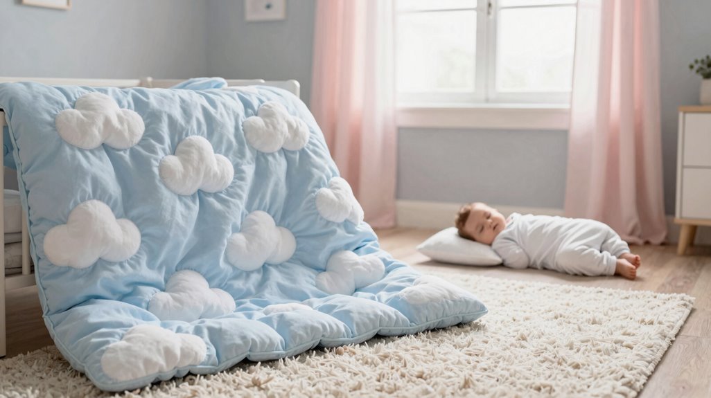 calm blue cloud nursery details