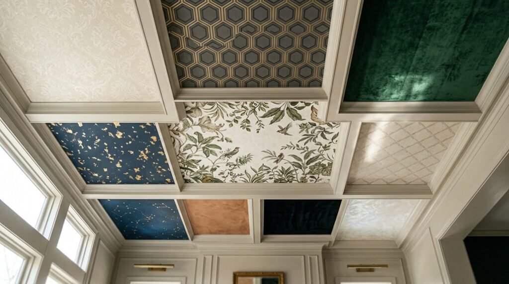 ceiling wallpaper ideas transformation