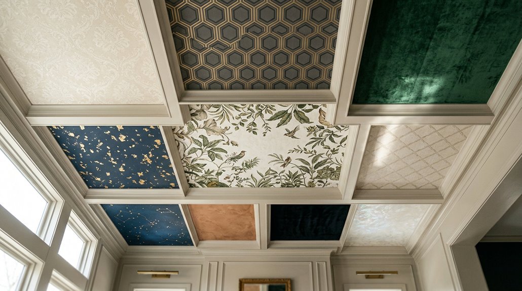 ceiling wallpaper ideas transformation
