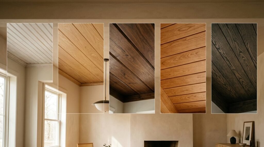 cheap wood ceiling ideas that look expensive