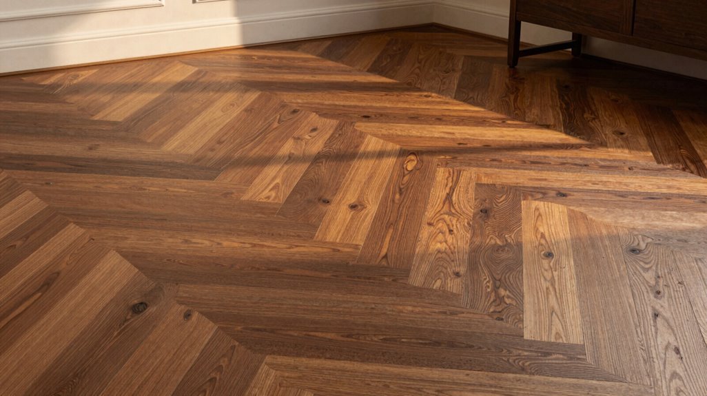 chevon flooring costs per sq ft