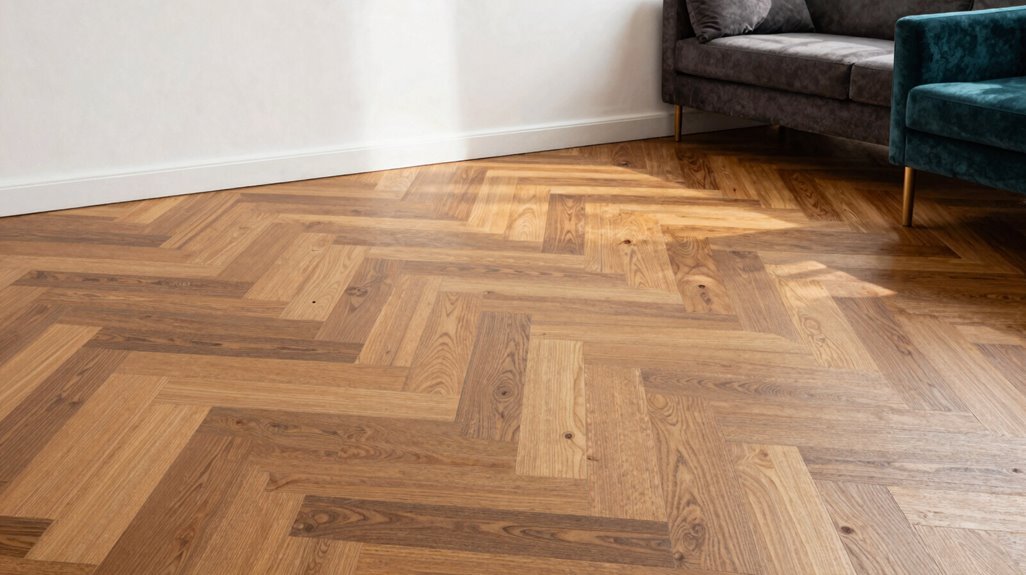 chevron flooring directional impact wide planks