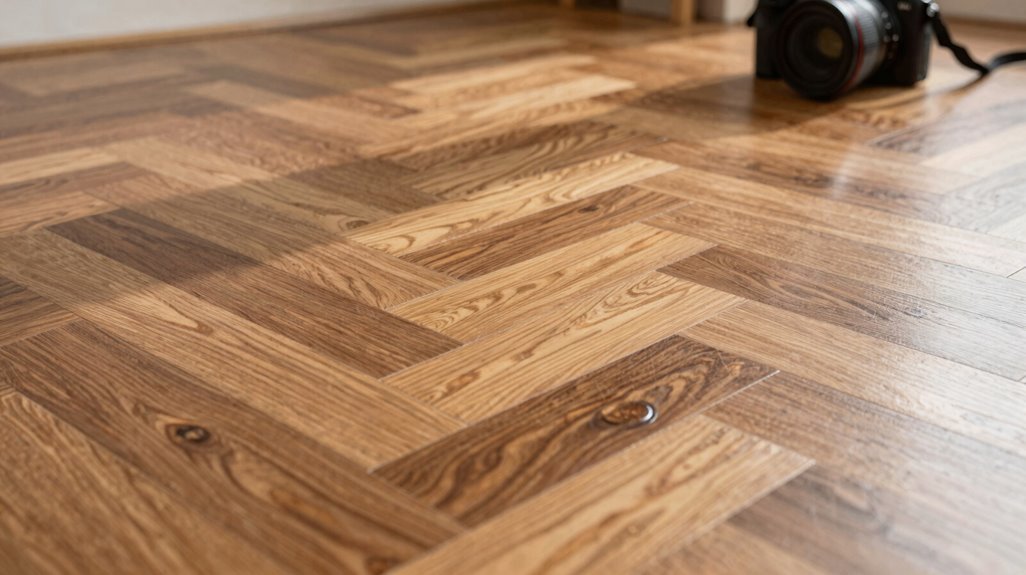 chevron floors require meticulous maintenance