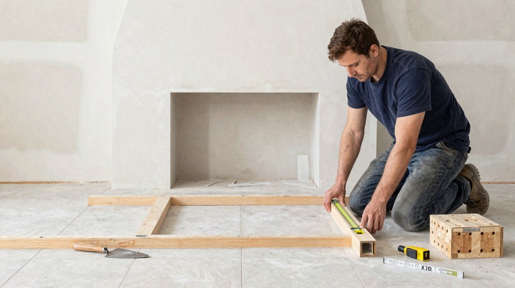 clear combustible perimeter level floor