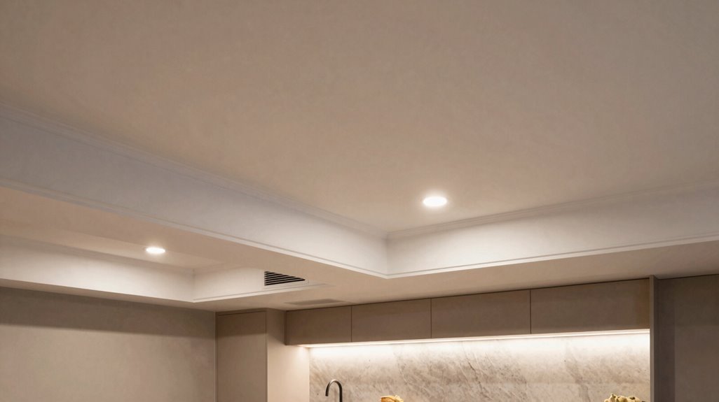 Basement Kitchen Ideas for Low Ceilings 3 coffered ceilings conceal ducts effectively