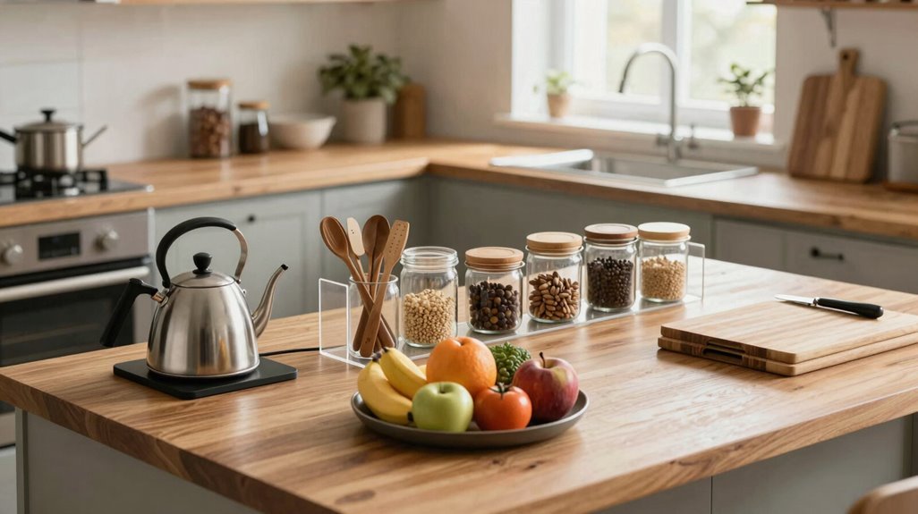 10 Steps to Organize Kitchen Counters 8 cohesive kitchen counter stations
