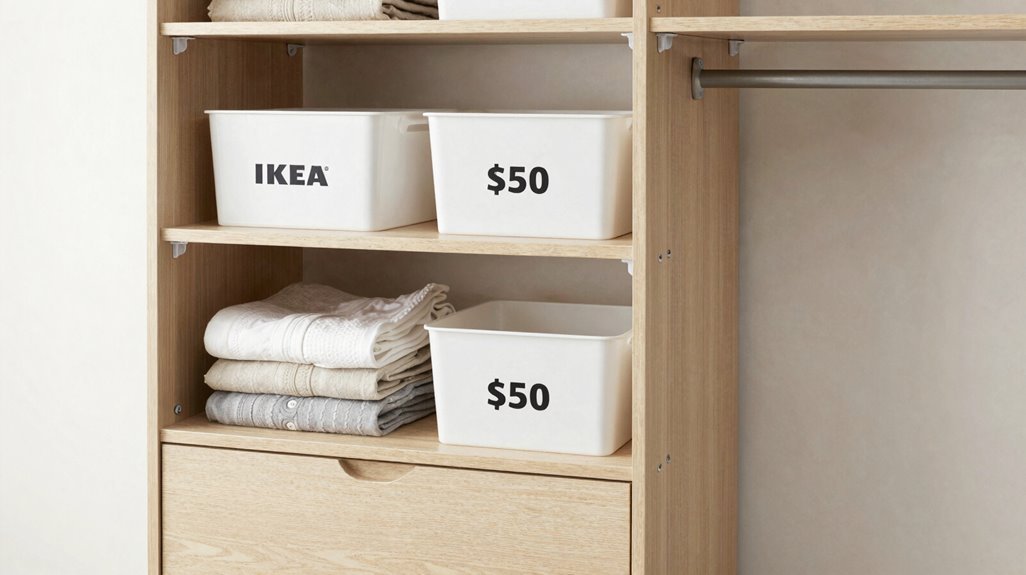 5 IKEA Closet Ideas for Affordable Organization Solutions Under $50 1 compact dresser for folded clothes use