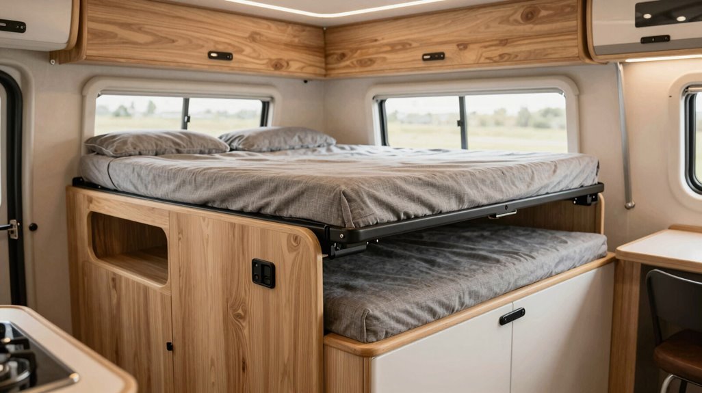 Small Camper Interior Ideas: 3 Space-Saving Layouts That Work 1 convertible dinette bed in 90 seconds