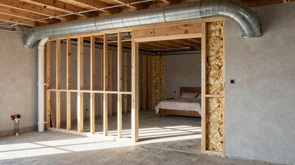 coordinated rough in installations completed
