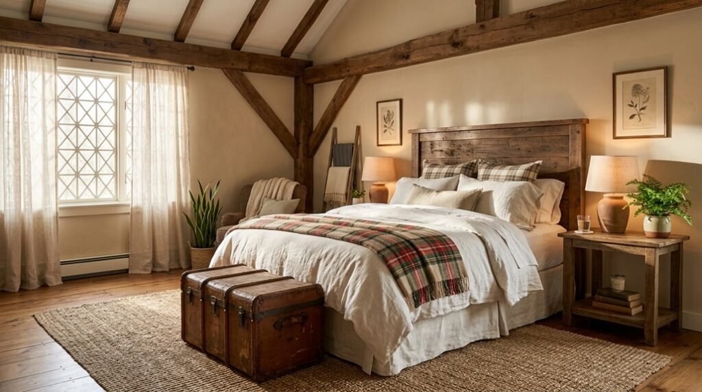cozy rustic farmhouse bedroom ideas