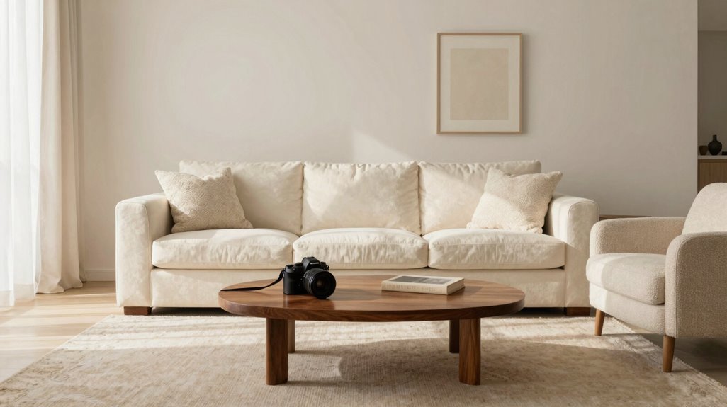 15 Ways to Create Your Dream White Living Room 5 cream accents add dimensional depth