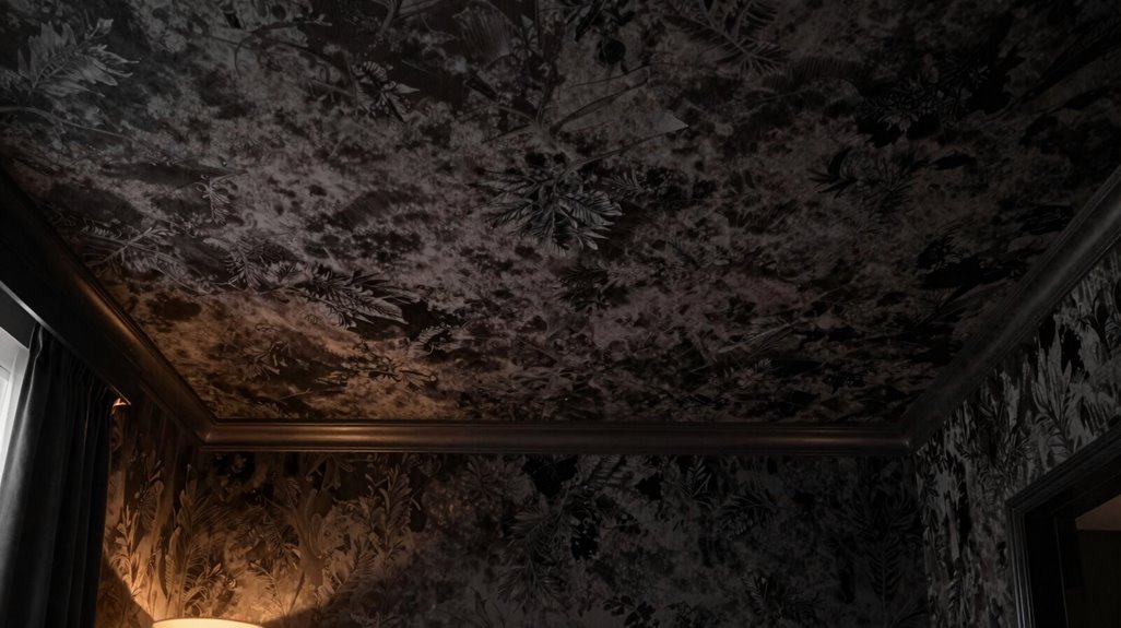 dark ceiling rich intimate glow