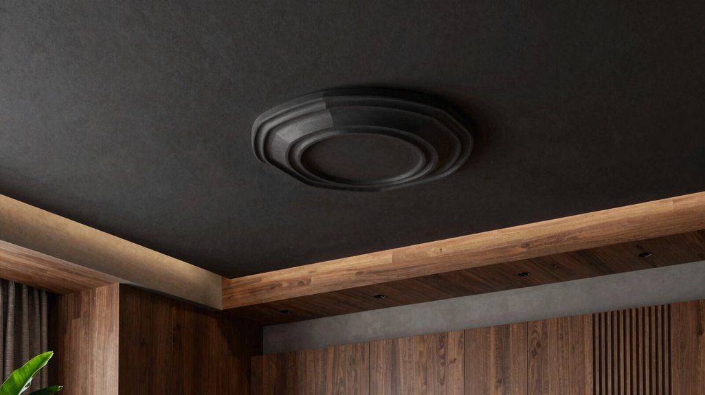 dark ceilings lighter walls dramatic contrast