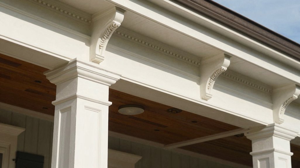 decorative trim enhances porch cohesion