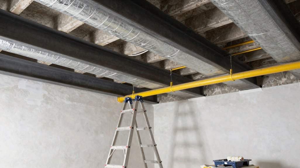 How to Paint an Exposed Basement Ceiling (Step-by-Step Guide) 10 diy ceiling painting costs comparison