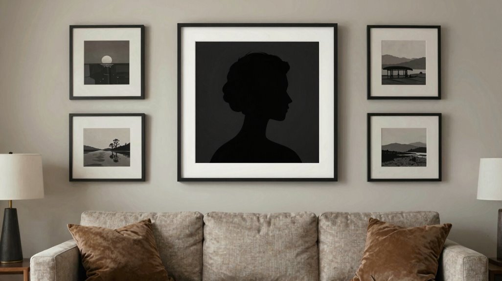 The 7 Best Ways to Style Living Room Wall Art 2 dominant focal art above sofa