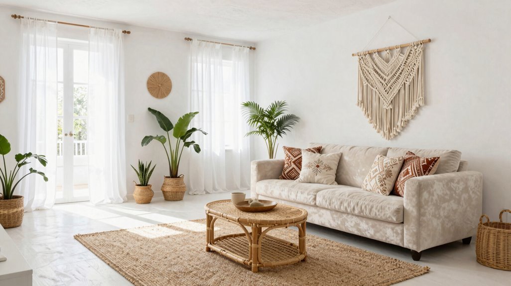 15 Ways to Create Your Dream White Living Room 4 dominant white patterned textures