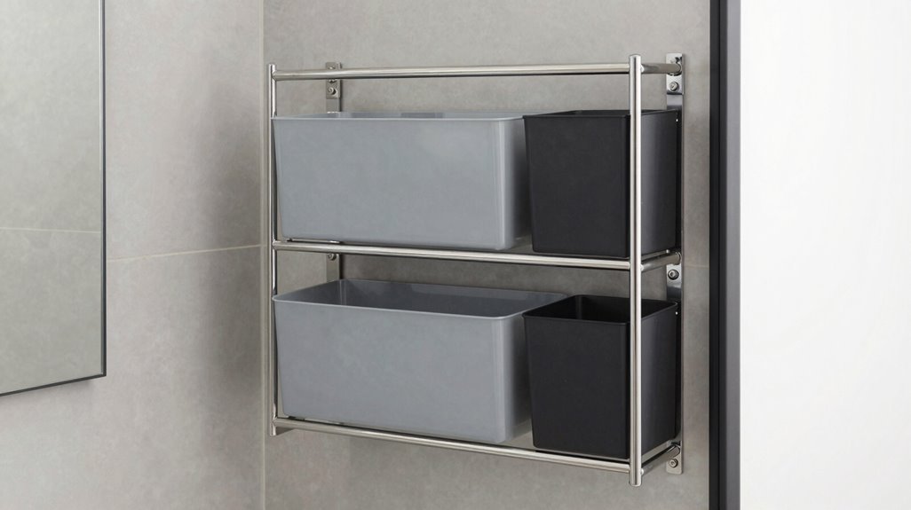door rack installation for organized storage