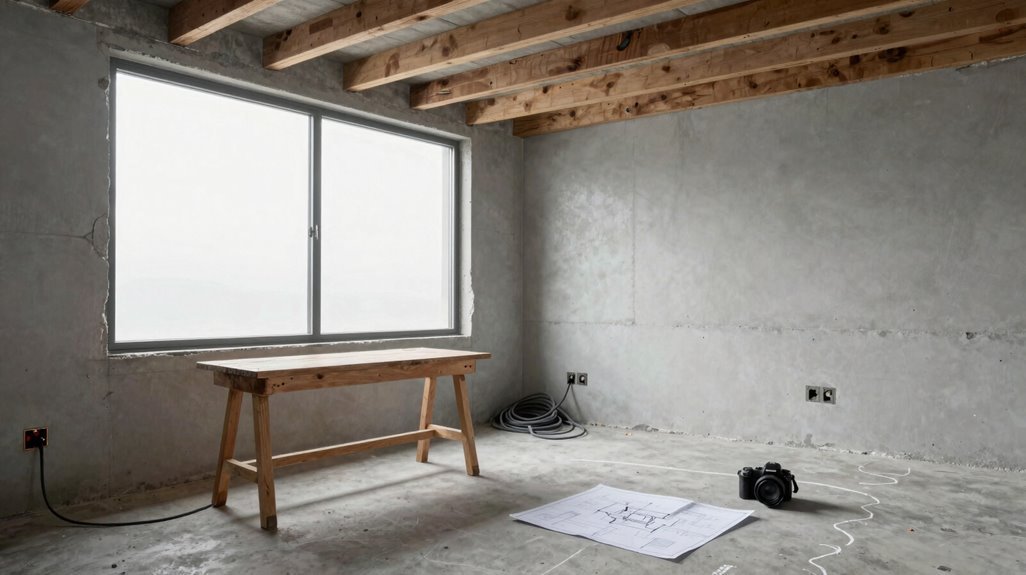 10 Unfinished Basement Design Secrets the Pros Don't Share 6 double outlets wired lighting plan