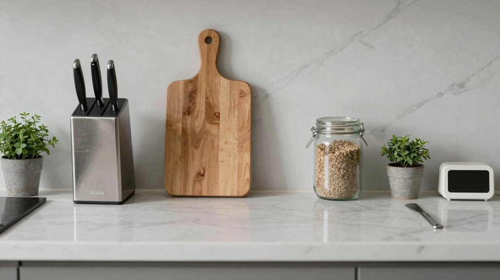 essential kitchen counter organization