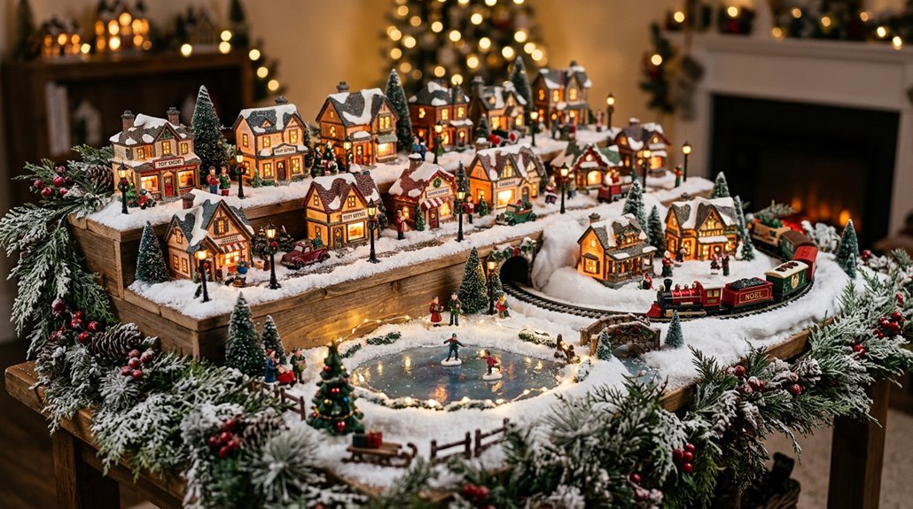 five christmas village displays transforming decor