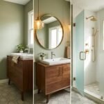 five step mid century bathroom makeover