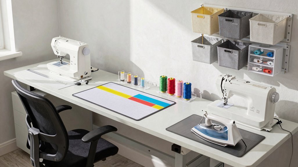 five zone sewing workflow setup