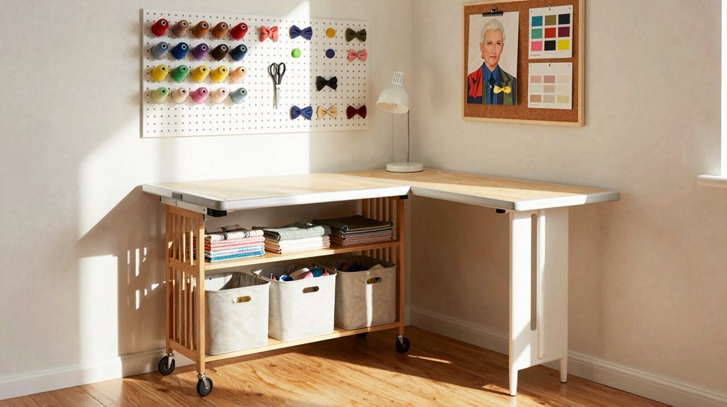 flexible weekly sewing room workflow zones