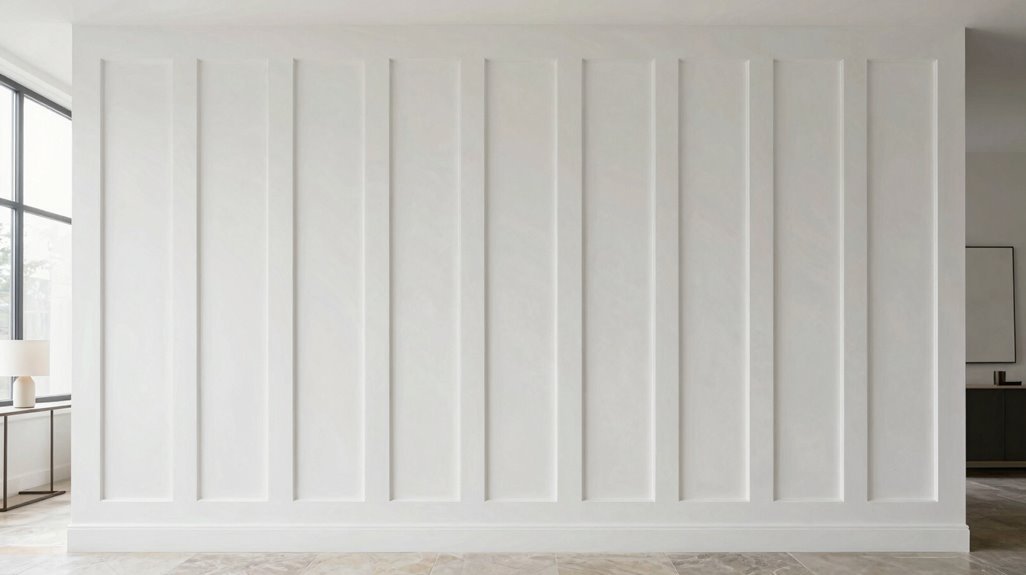 full wall beadboard dramatic verticals