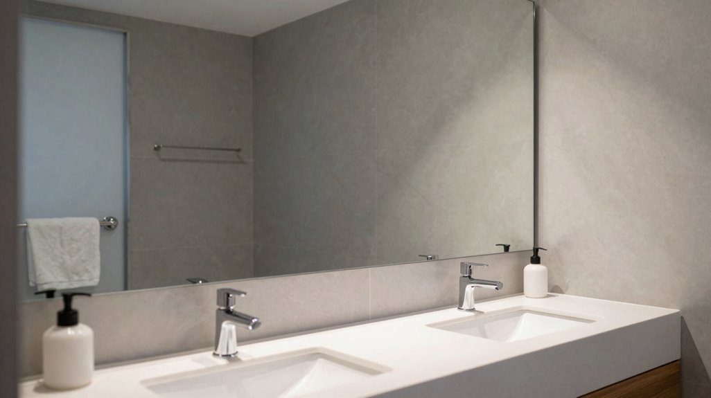 20 Stunning Bathroom Mirror Ideas to Elevate Your Space 7 full wall mirrors maximize perceived space