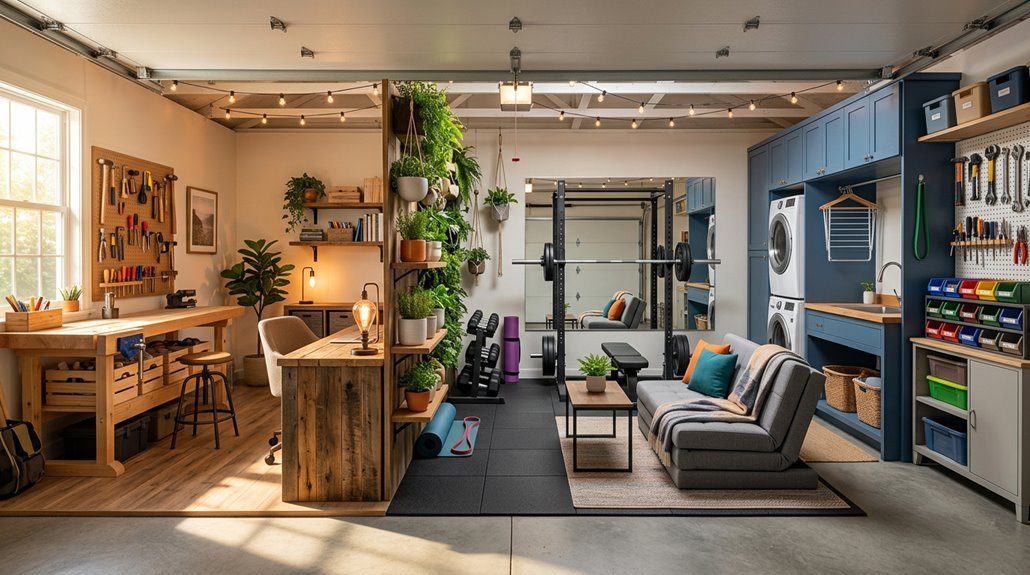 garage turned spaces creative conversion ideas