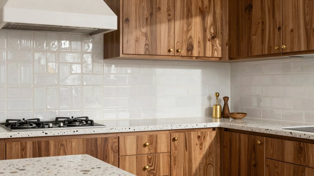 How to Decorate Mid-Century Modern Kitchens in 10 Steps 7 geometric tiles ground mid century