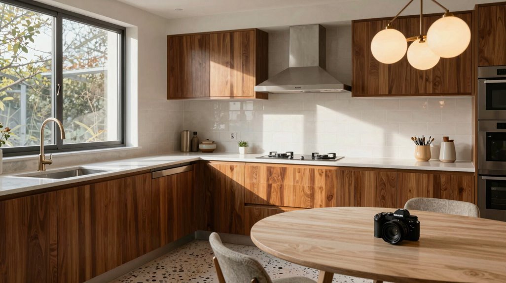 How to Decorate Mid-Century Modern Kitchens in 10 Steps 5 globe or sputnik kitchen lighting