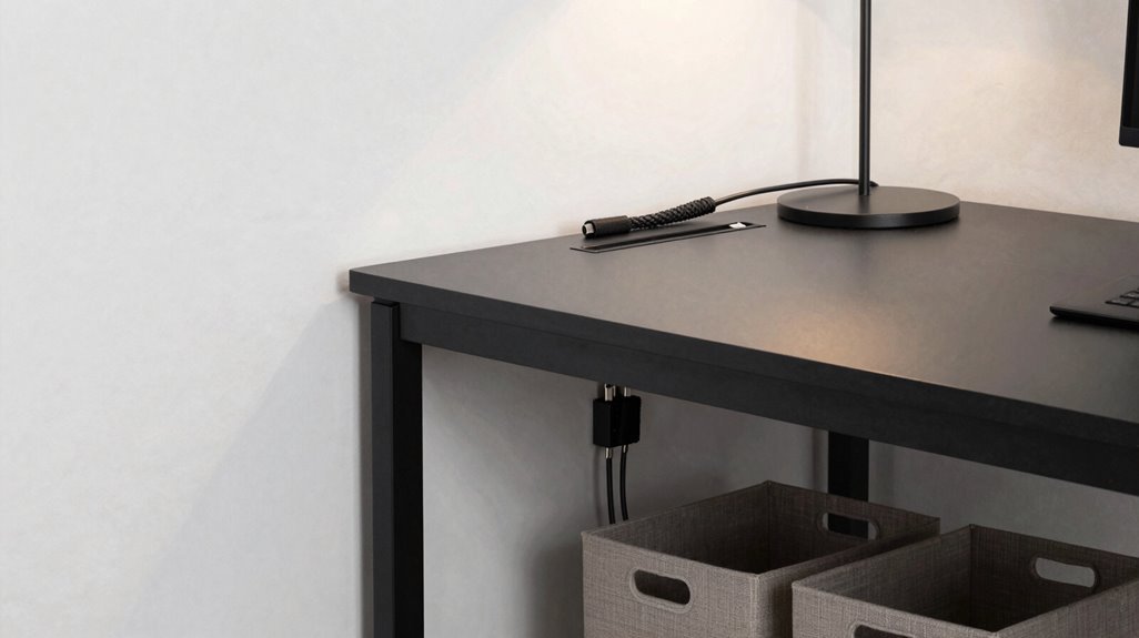 7 Genius IKEA Hacks That Look Expensive 3 hidden cable management architecture for pax desk integration