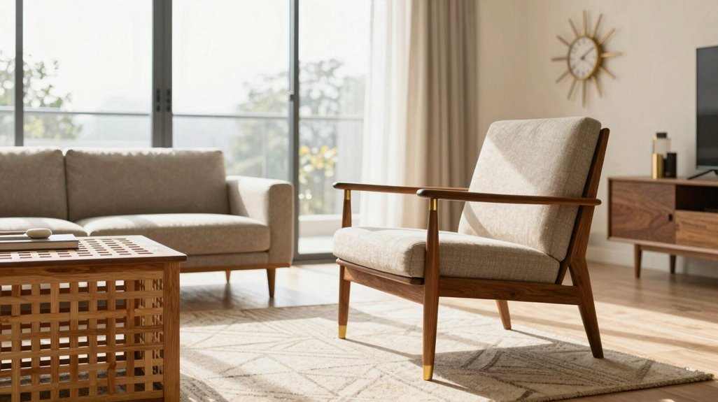 iconic chair centers mid century space