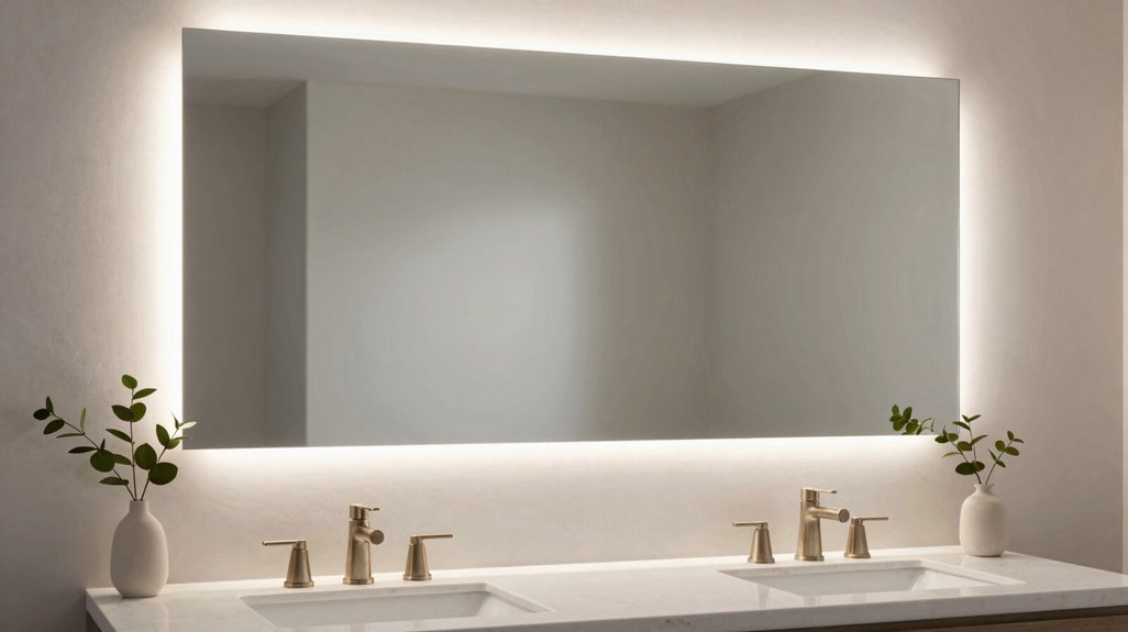20 Stunning Bathroom Mirror Ideas to Elevate Your Space 2 integrated led mirrors with adjustable 3000 6000k lighting
