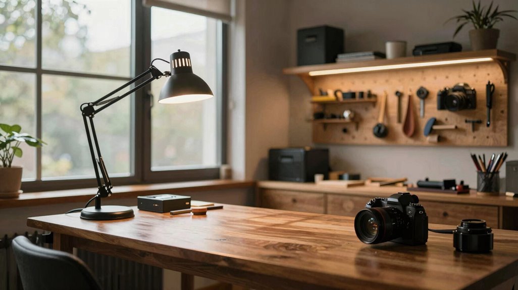 10 Hobby Room Design Ideas That Transform Empty Spaces Into Creative Havens 8 layered lighting for crafts spaces