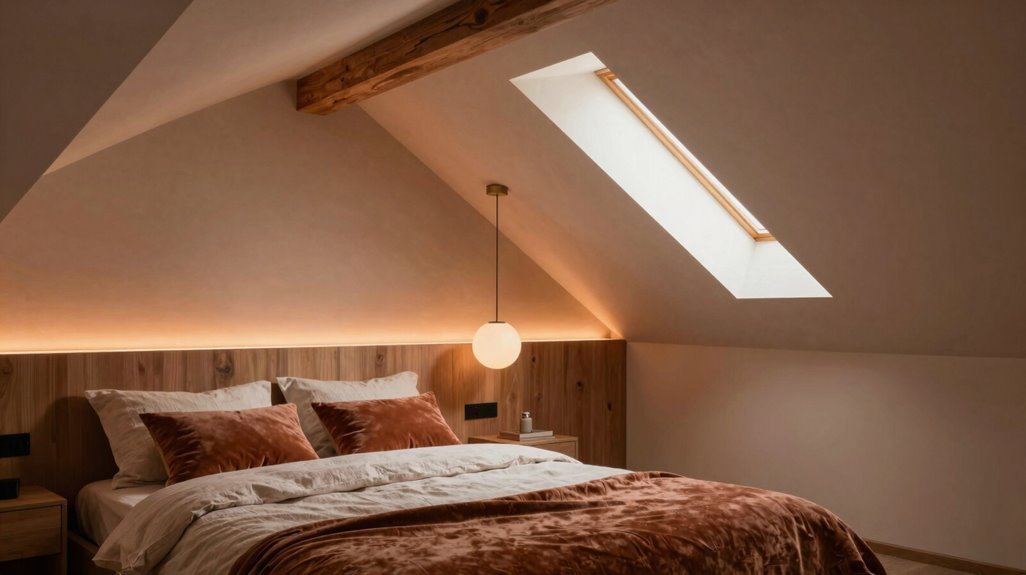 10 Expert Tips for Sloped Ceiling Bedroom Mastery 8 layered lighting for sloped rooms