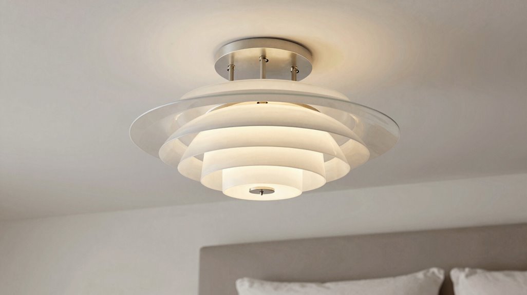 layered lighting for transitional bedrooms